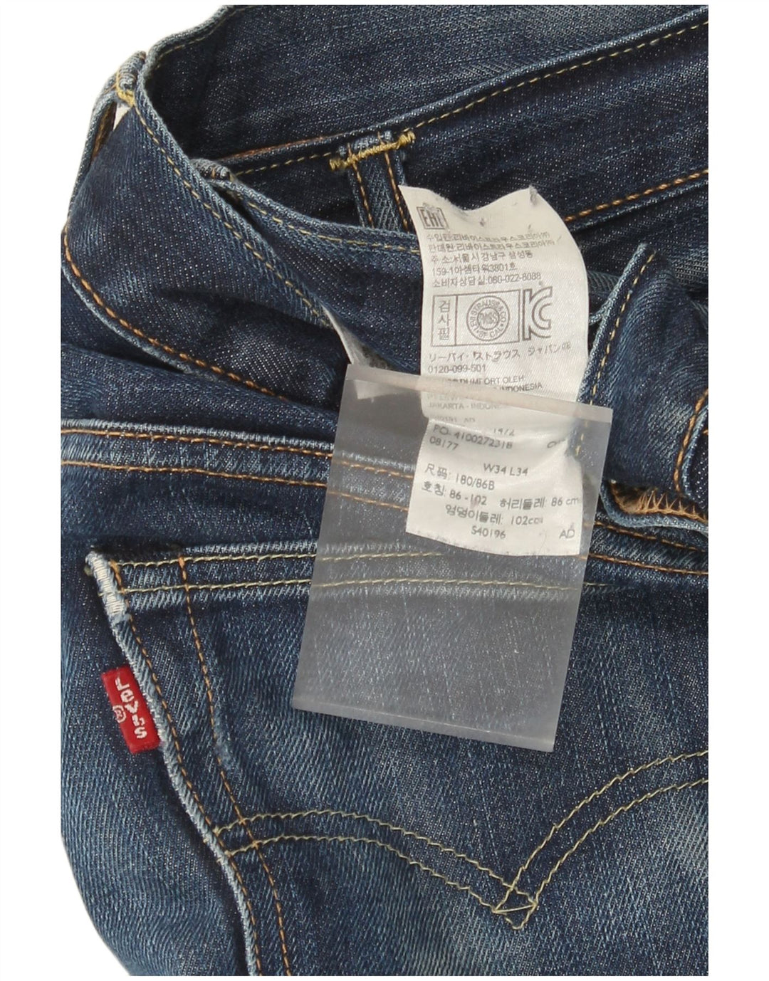 Levi's Jean Droit W34 L30 Homme Bleu