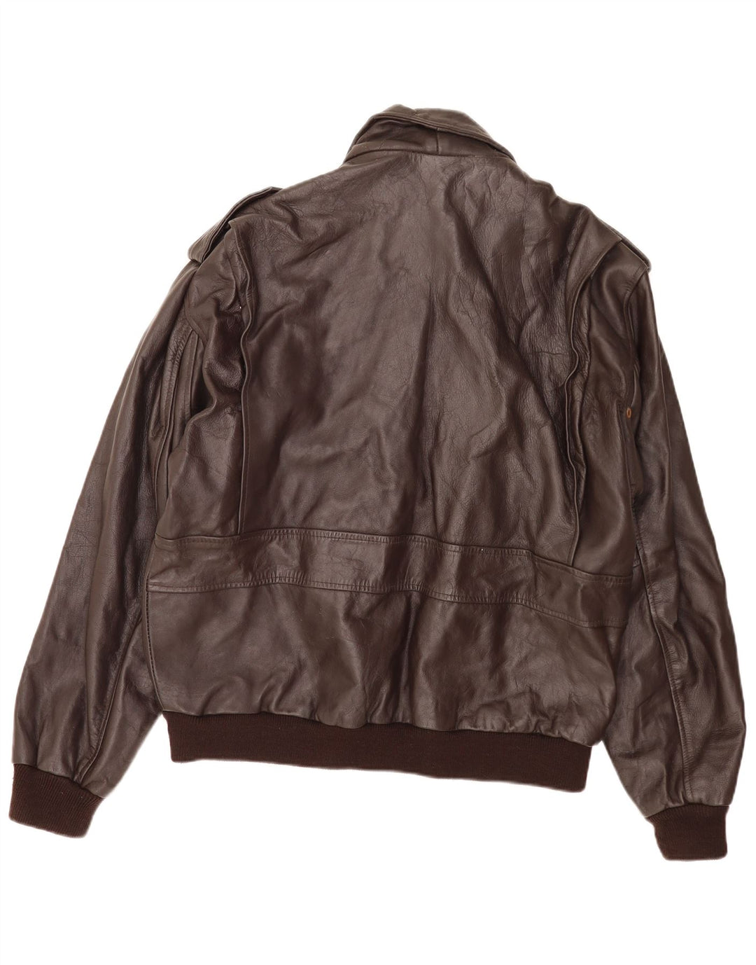 Bomb Boogie Veste d'aviateur en cuir pour homme UK 42 XL Marron