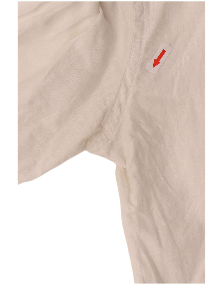 Tommy Hilfiger Chemise coupe classique pour homme en coton blanc Large