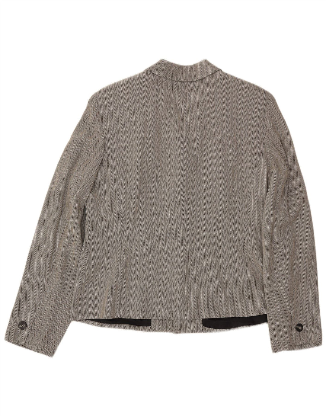 Talbots Ensemble 2 pièces 2 boutons pour femme UK 16 Large W34 L30 Gris à chevrons