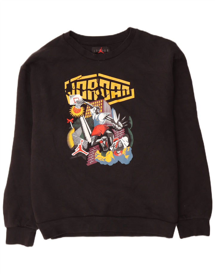 Jordan Sweat-shirt graphique pour homme XL en coton noir