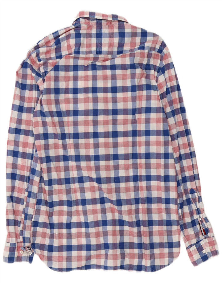 Tommy Hilfiger Chemise Slim Fit pour hommes en coton à carreaux multicolores