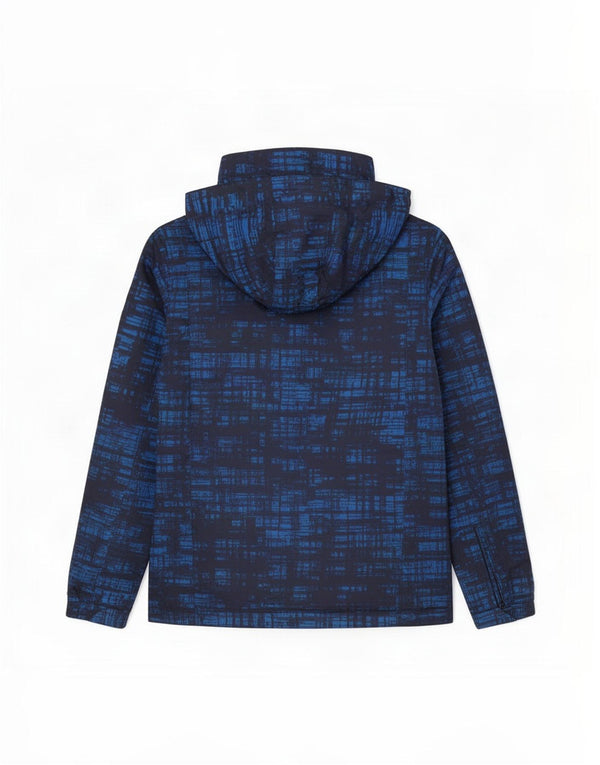 Mountain Warehouse Veste de ski à capuche pour homme Motif abstrait UK 36 Petit Bleu