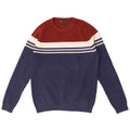 Marks & Spencer Pull à col rond pour homme Bleu marine moyen Colourblock