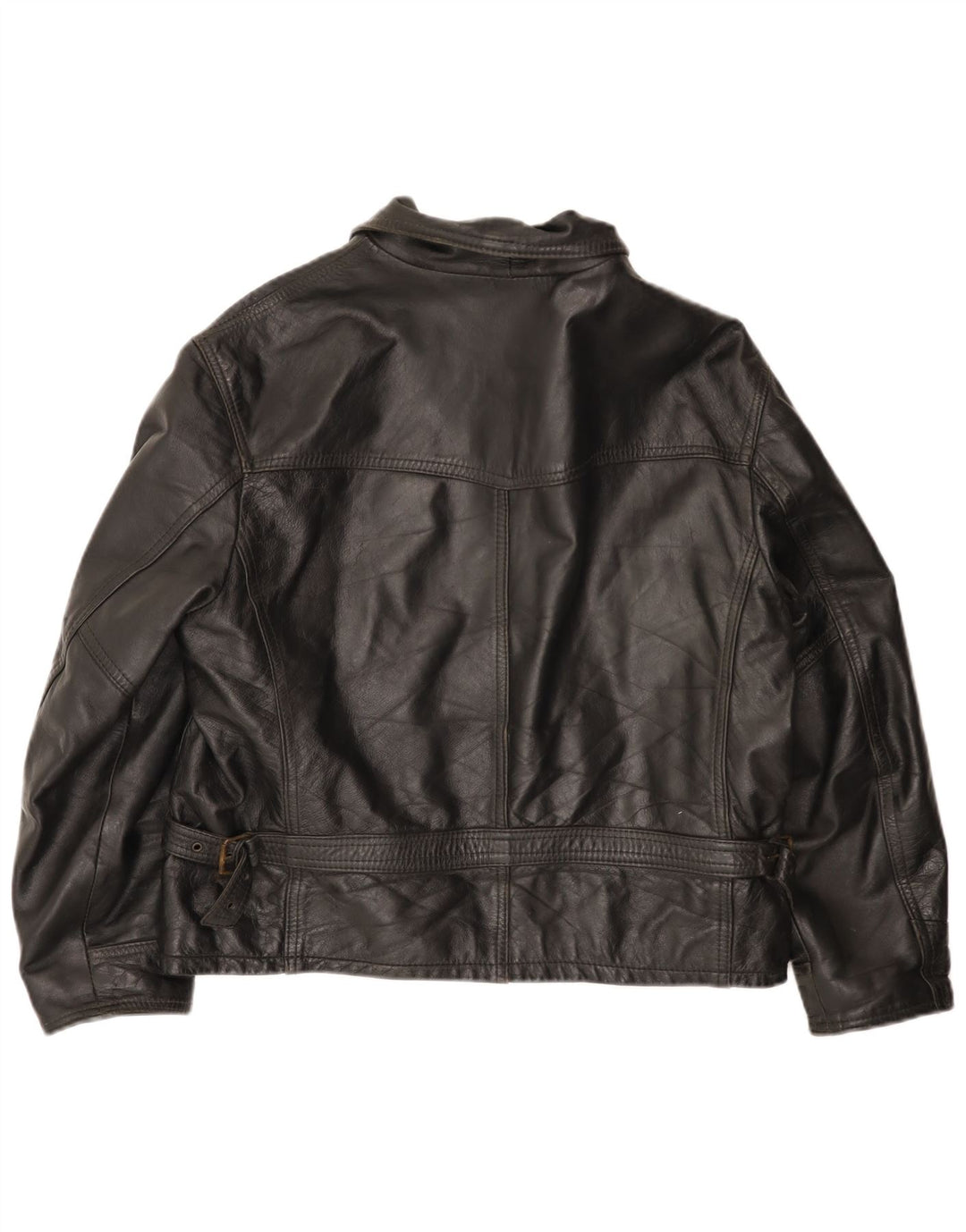 Veste en cuir homme vintage UK 42 XL Cuir noir