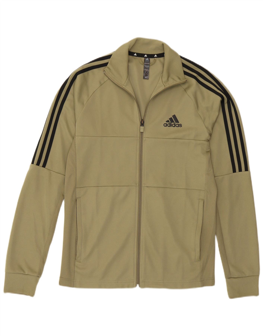 Adidas Hommes Aeroready Survêtement Top Veste Petit Kaki Polyester