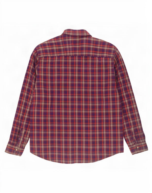 Lee Chemise en flanelle pour homme 2XL en coton à carreaux violet