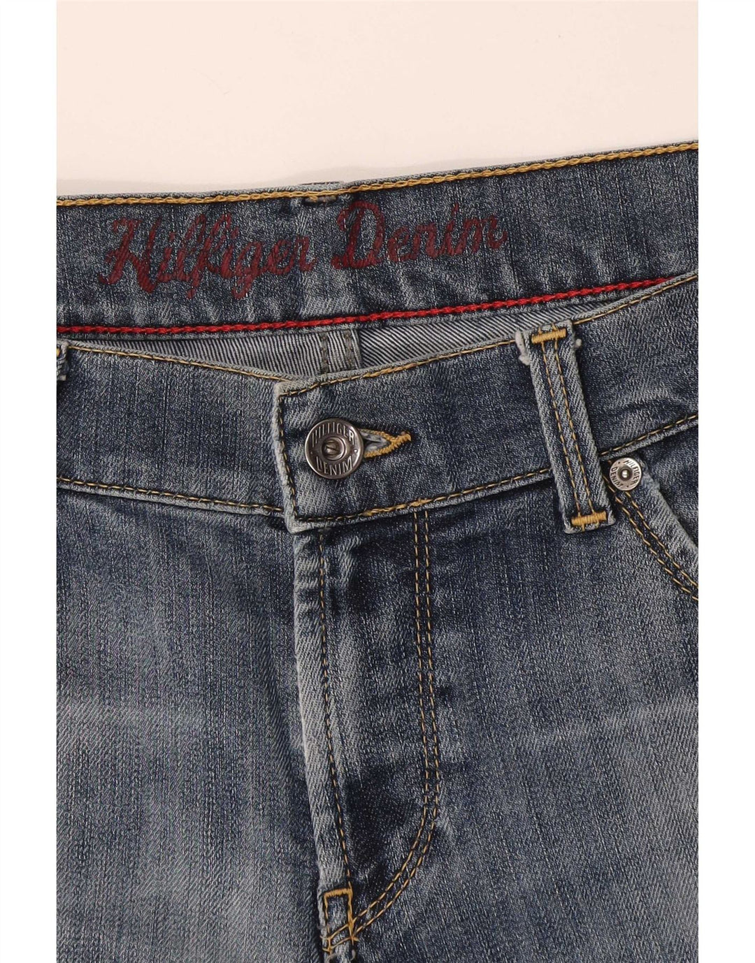 Tommy Hilfiger Short en jean pour femme W34 Large Bleu