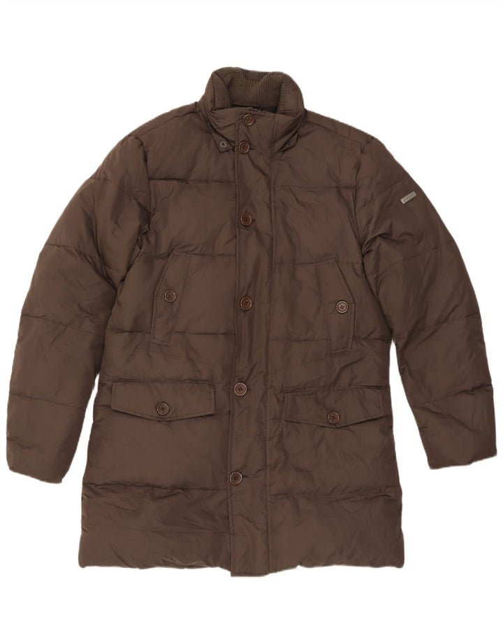Americanino Manteau rembourré pour homme UK 38 Marron moyen Polyester