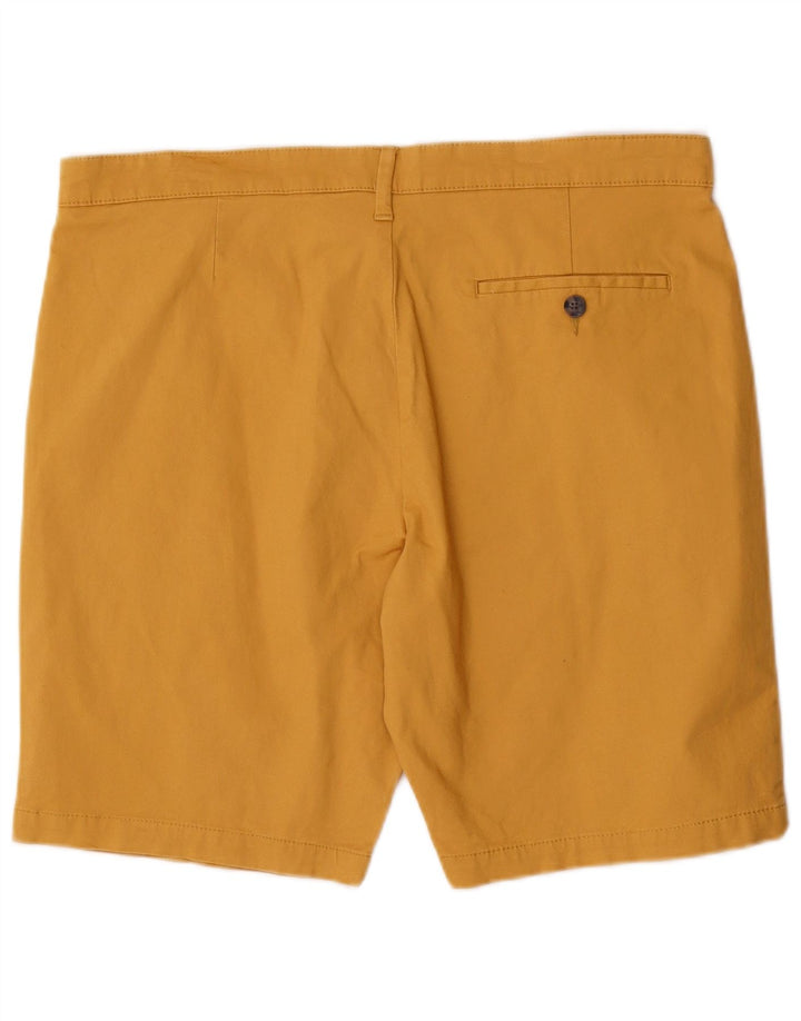 Marks & Spencer Short Chino Homme W36 Large Jaune Coton