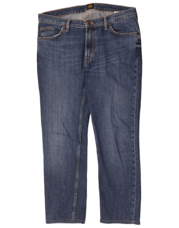 Lee Jean Slim Rider W34 L28 Homme Bleu Coton
