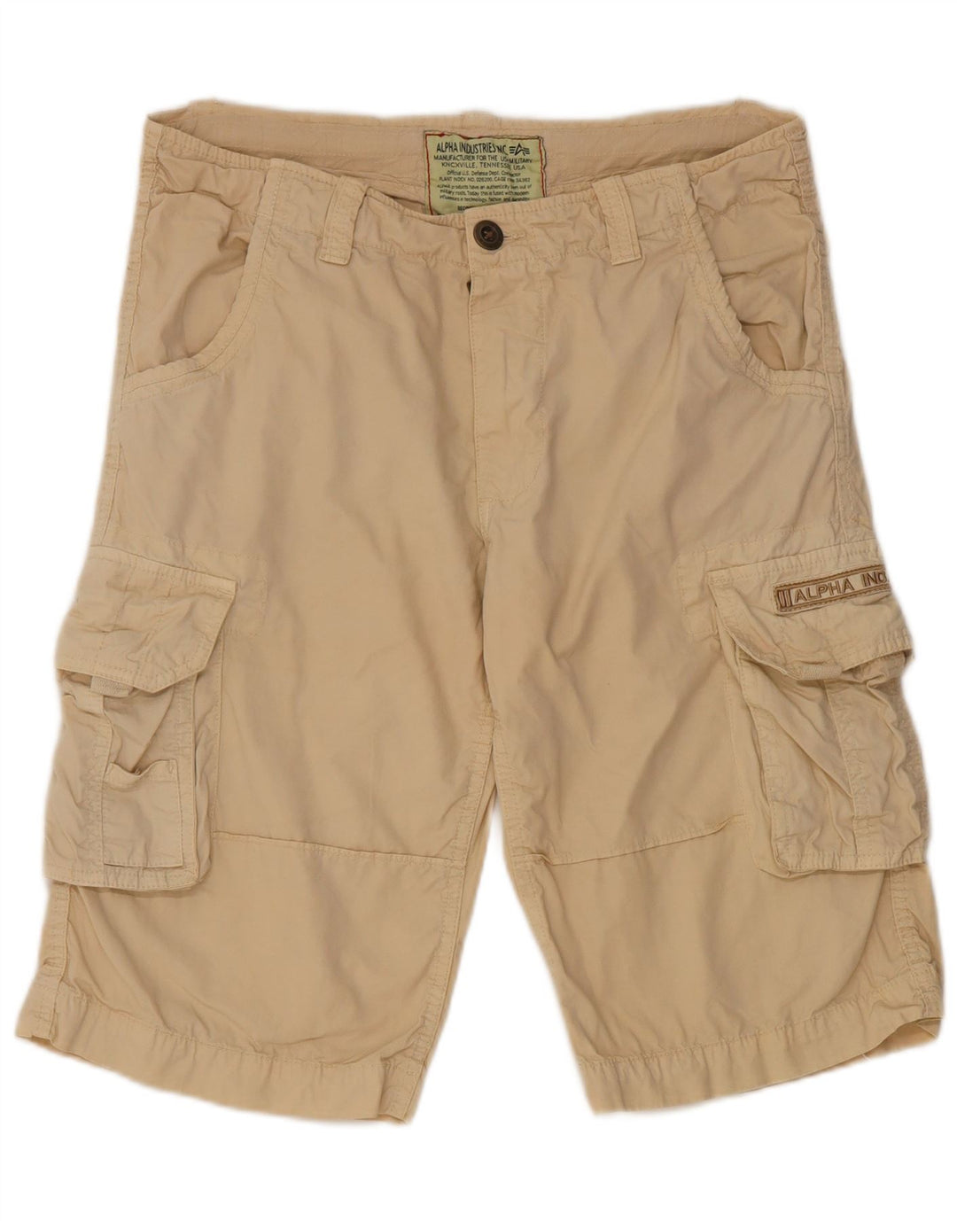 Alpha Industries Short Cargo Homme W32 Beige Moyen
