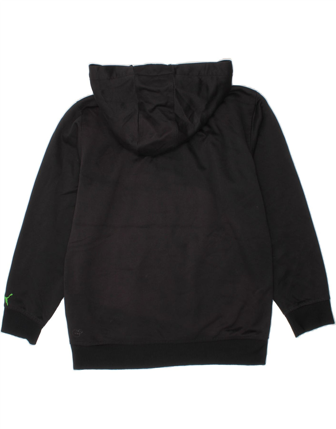 PUMA Boys Graphic Hoodie Jumper 7-8 Years Small  Black Polyester Vintage Puma and Second-Hand Puma from Messina Hembry 