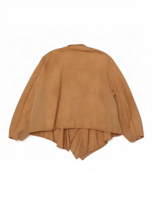 Marks & Spencer Haut cardigan asymétrique pour femme UK 24 4XL Beige Polyester