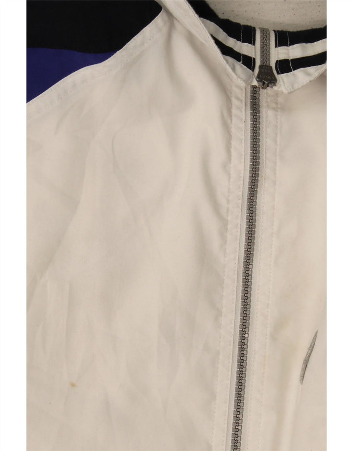 Sergio Tacchini Veste de survêtement pour homme XL Blanc Colourblock