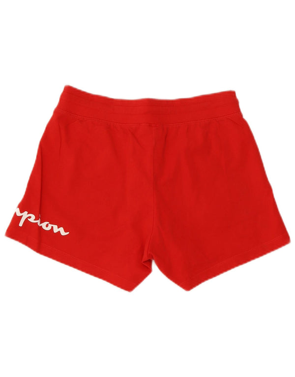 Champion Short de sport graphique pour femme UK 6 XS Rouge Coton
