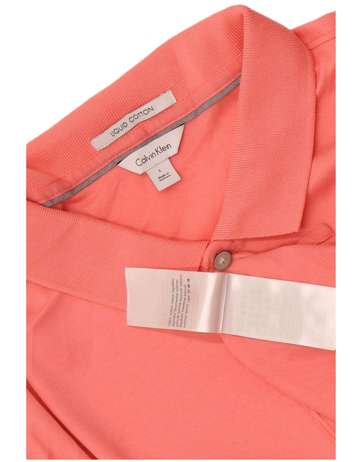 Calvin Klein Polo Homme Grand Rose Coton