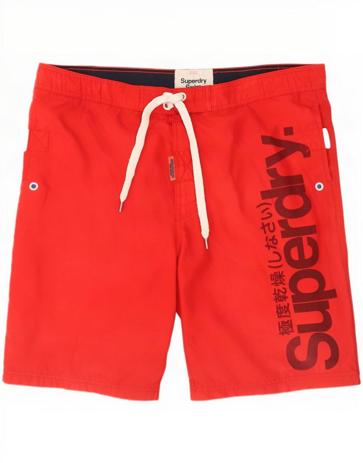 Superdry Short de Bain Graphic Homme XL Rouge Polyester
