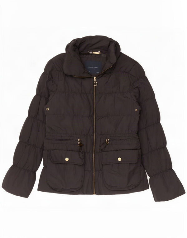 Zara Veste matelassée pour femme UK 14 Large Bleu marine