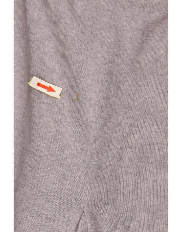 MONSOON Pull ample à col bateau pour femme UK 14 en laine violet moyen