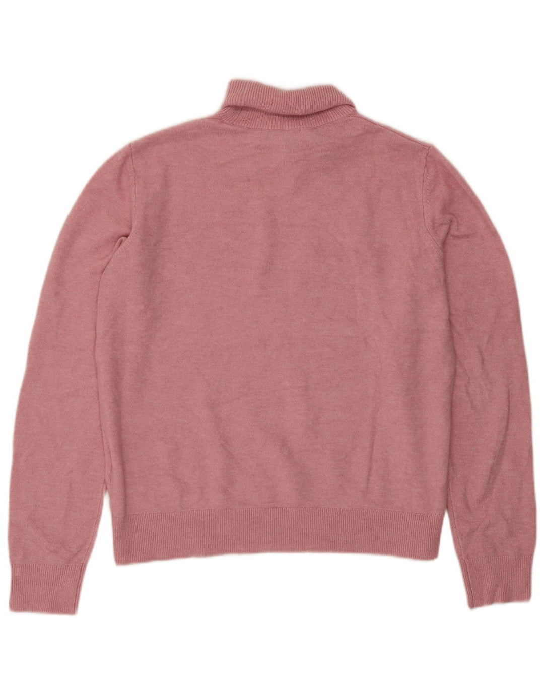 Marks & Spencer Pull col roulé pour femme UK 10 Petit Rose Polyester