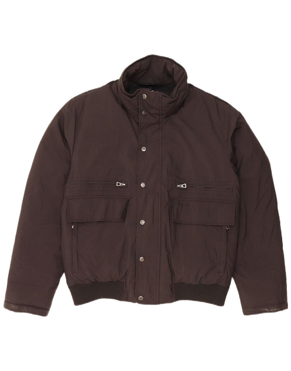 GEOX Veste matelassée homme UK 40 Large Noir Polyamide