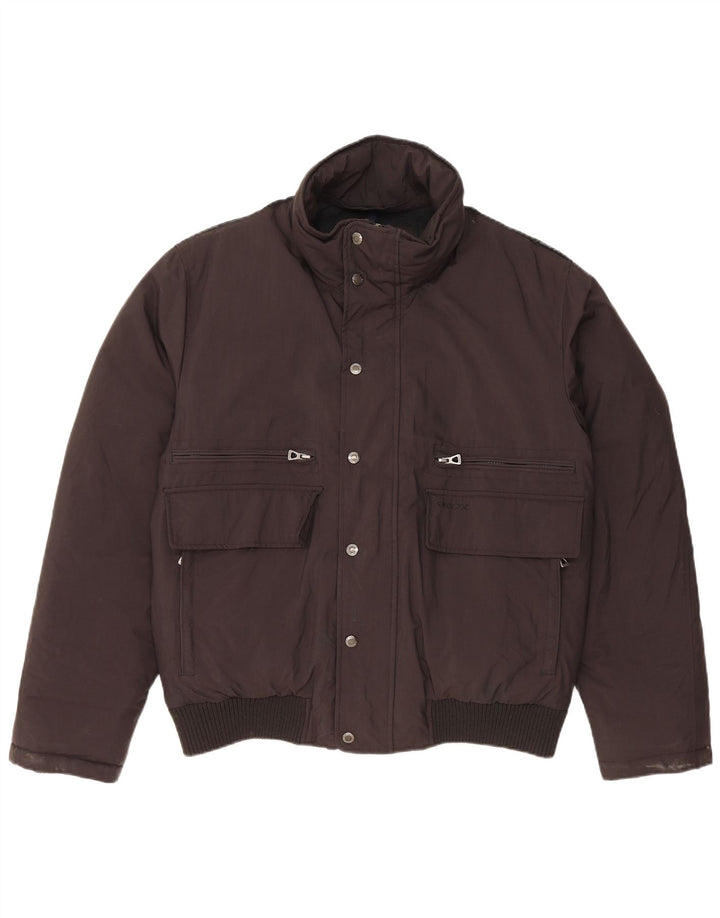 GEOX Veste matelassée homme UK 40 Large Noir Polyamide