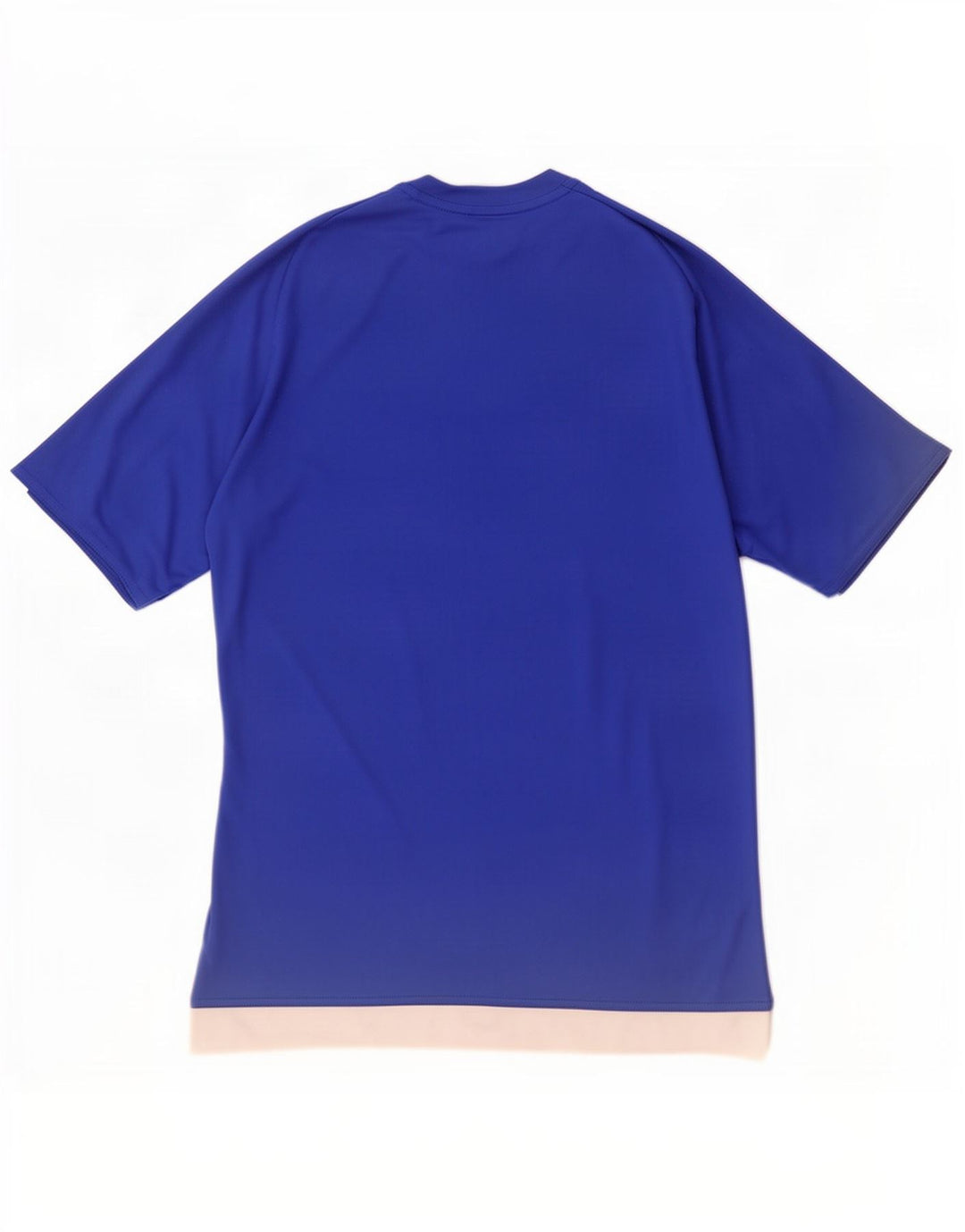 Adidas Hommes Climalite T-Shirt Haut Petit Bleu Colorblock Polyester
