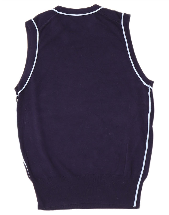 Zara Femme Débardeur UK 12 Medium Bleu Marine Viscose