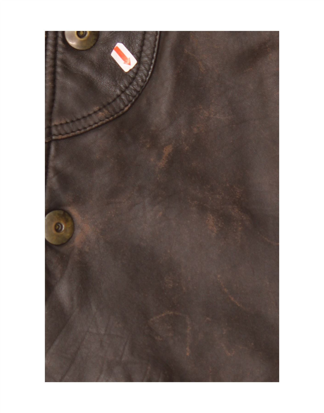 MARCOS Manteau en Cuir Homme IT 50 Grand Cuir Marron