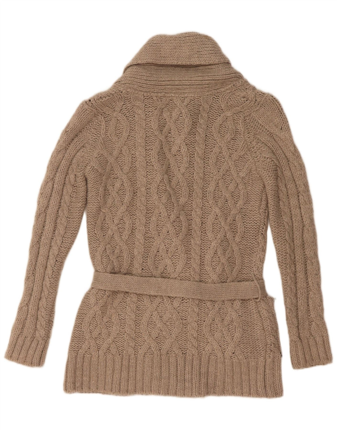 Zara Femme Cardigan Pull UK 10 Petit Gris Acrylique