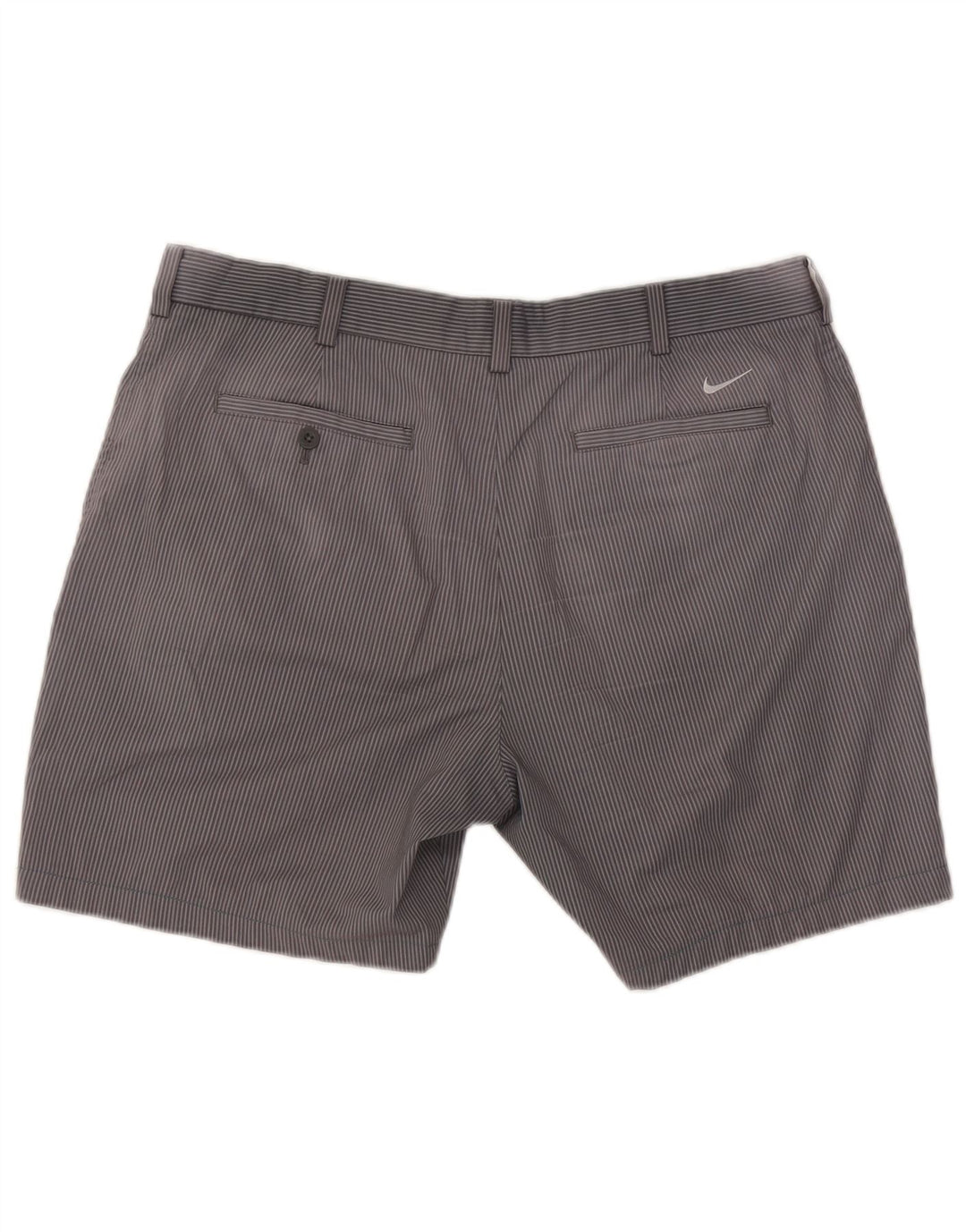 Nike Short chino de golf W36 pour homme en polyester à fines rayures gris