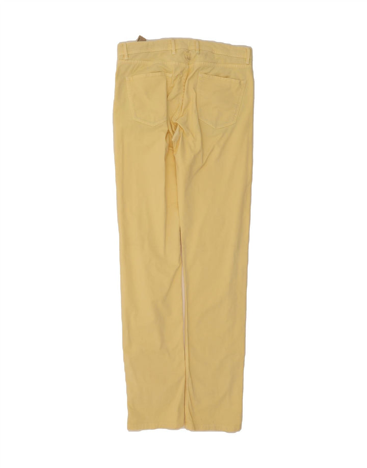 MASSIMO DUTTI Womens Slim Casual Trousers EU 40 Medium W31 L34 Yellow Vintage Massimo Dutti and Second-Hand Massimo Dutti from Messina Hembry 