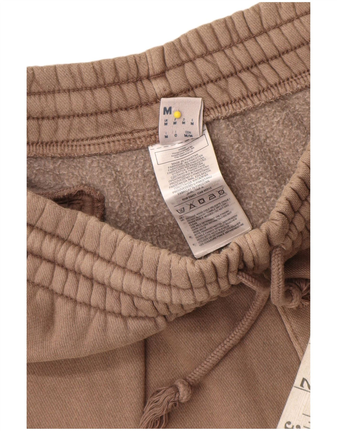 Reebok Short de Sport Homme Beige Moyen Coton