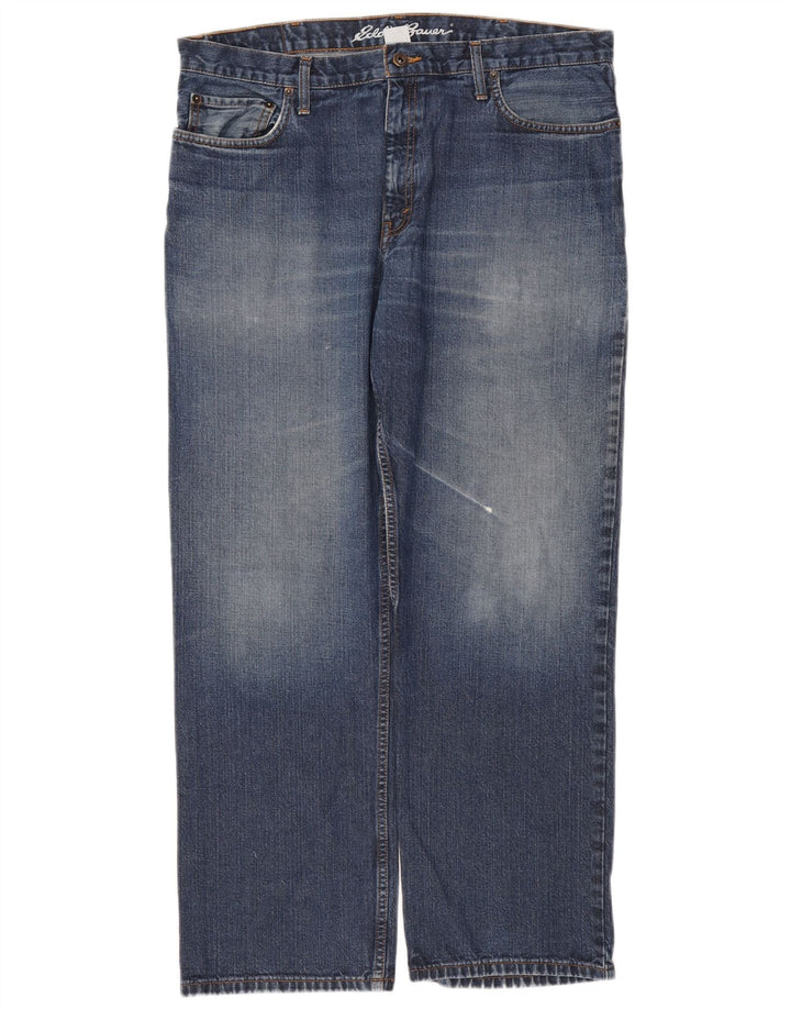 Eddie Bauer Jean droit homme W36 L30 bleu coton
