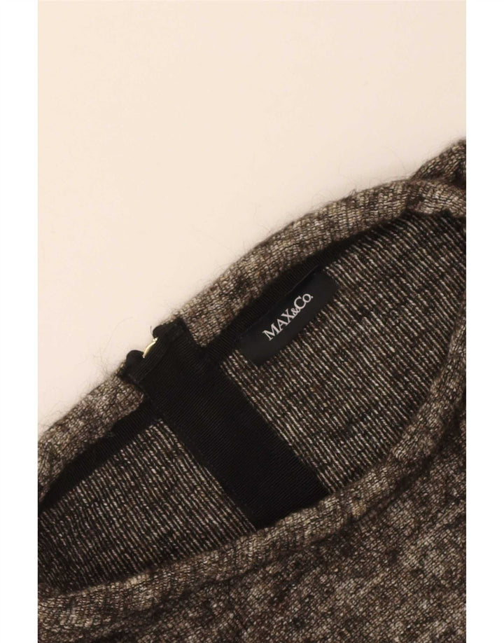 Max & Co. Haut à manches longues pour femme UK 12 Marron moyen moucheté
