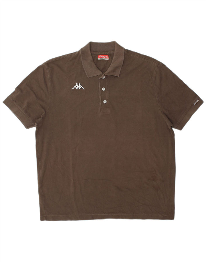 Kappa Polo Homme XL Marron