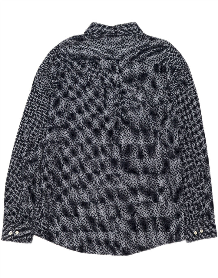 Chemise Homme Penguin XL Bleu Géométrique Coton