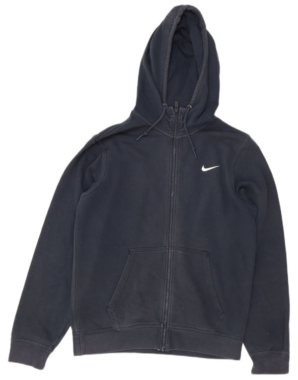 Nike Pull à capuche zippé en coton bleu marine moyen pour homme
