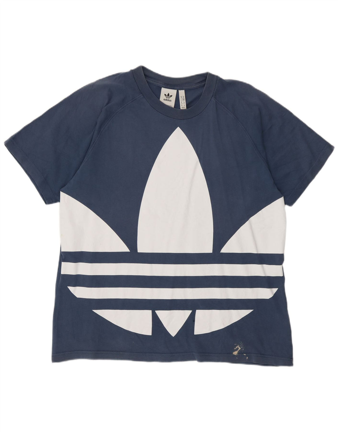 Adidas T-Shirt Graphique Homme Bleu Moyen Coton