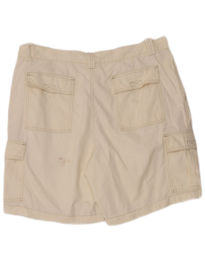 Short Cargo Vintage Homme W38 XL Coton Blanc