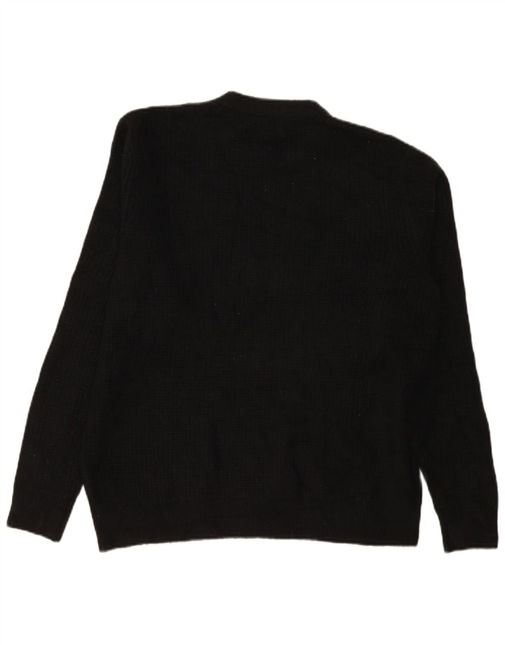 Marks & Spencer Pull à col rond pour homme en acrylique noir Taille L