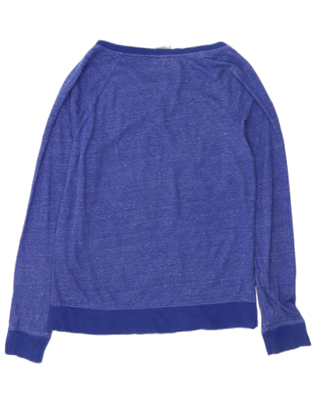 CHAMPION Sweat-Shirt Femme UK 44 Bleu Moyen Moucheté Coton