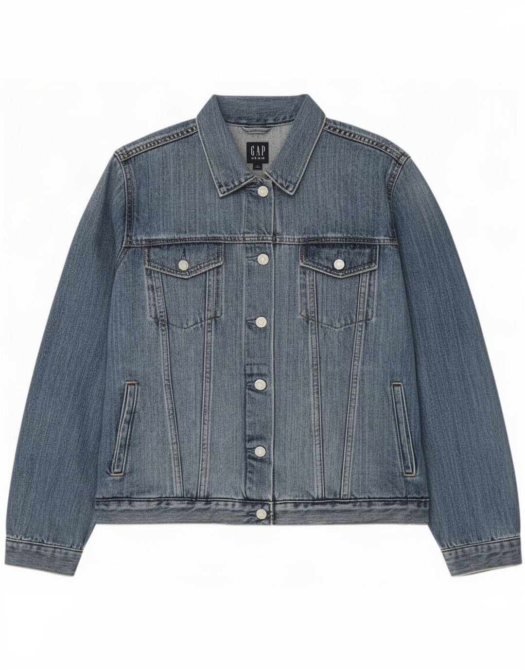 Gap Veste en Jean Femme UK 18 XL Bleu Coton