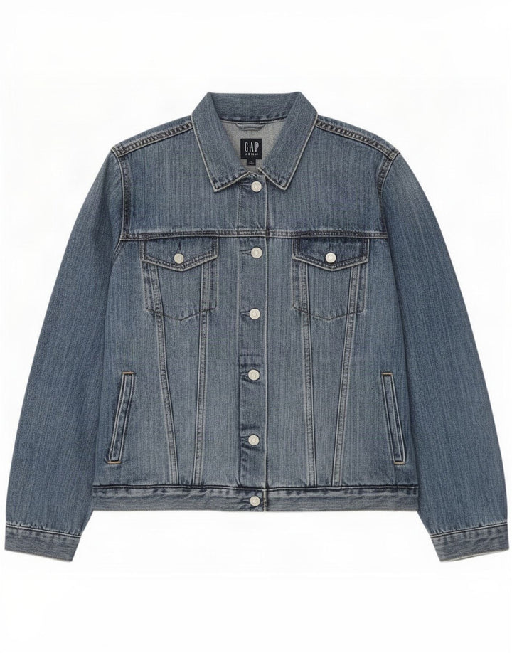 Gap Veste en Jean Femme UK 18 XL Bleu Coton