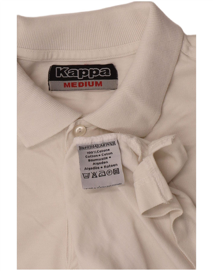 Kappa Polo Homme Blanc Moyen Coton