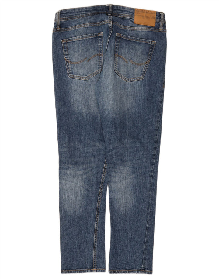 JACK & JONES Jean Slim Homme W34 L30 Bleu Coton
