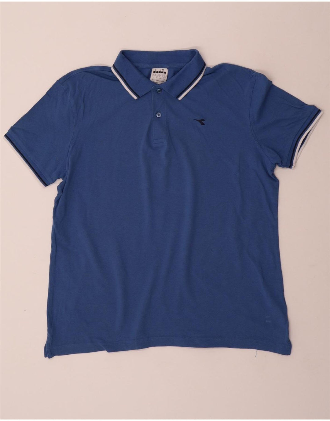 DIADORA Polo Homme XL Bleu Coton