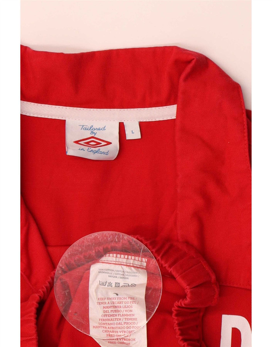 Umbro Hommes Graphique Pull Survêtement Top Veste Grand Rouge Coton