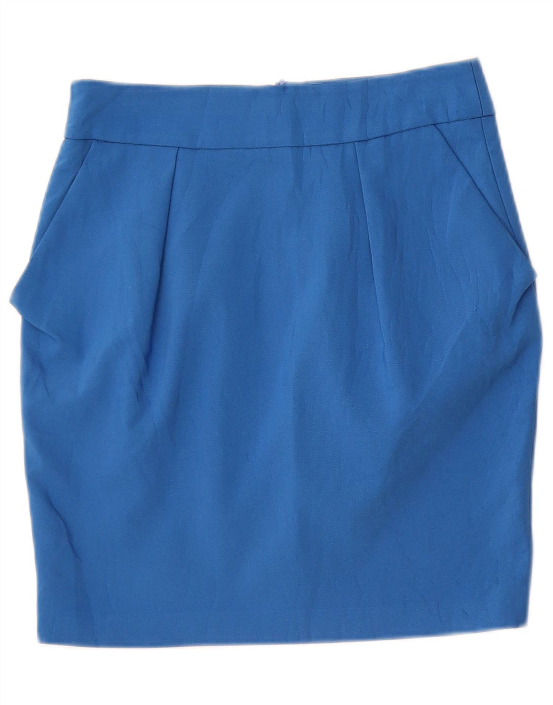 Zara Femme Mini Jupe Petit W26 Bleu Polyester